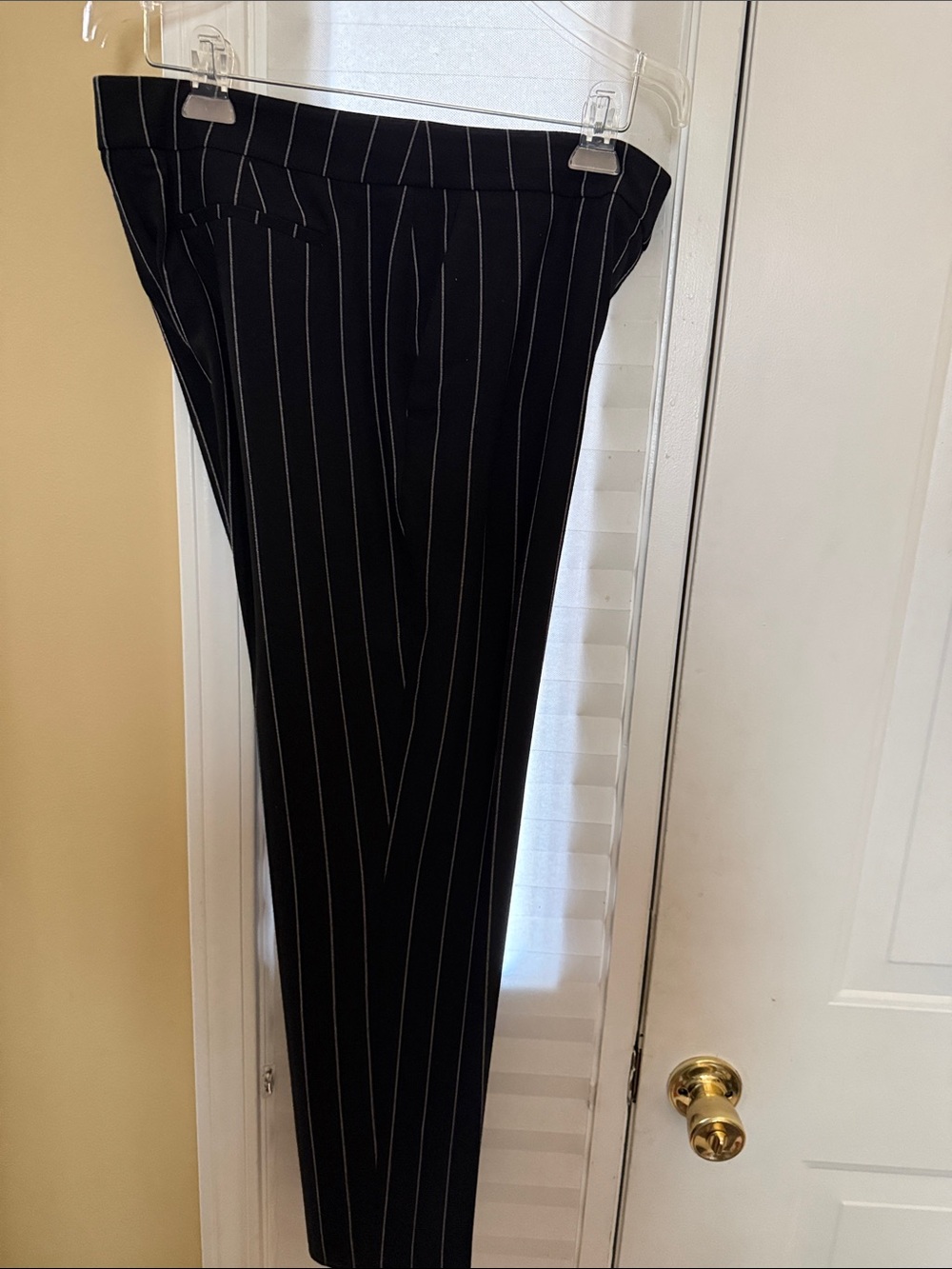 Bar III Black Pinstripe Trousers